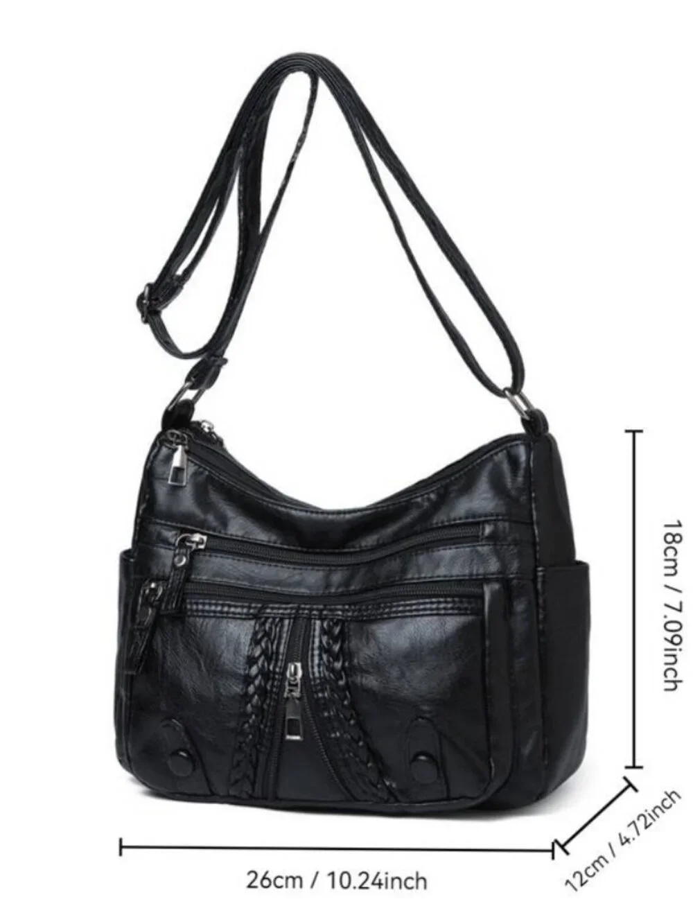 Large Capacity Multi Pocket Mom Bag Crossbody Backpack